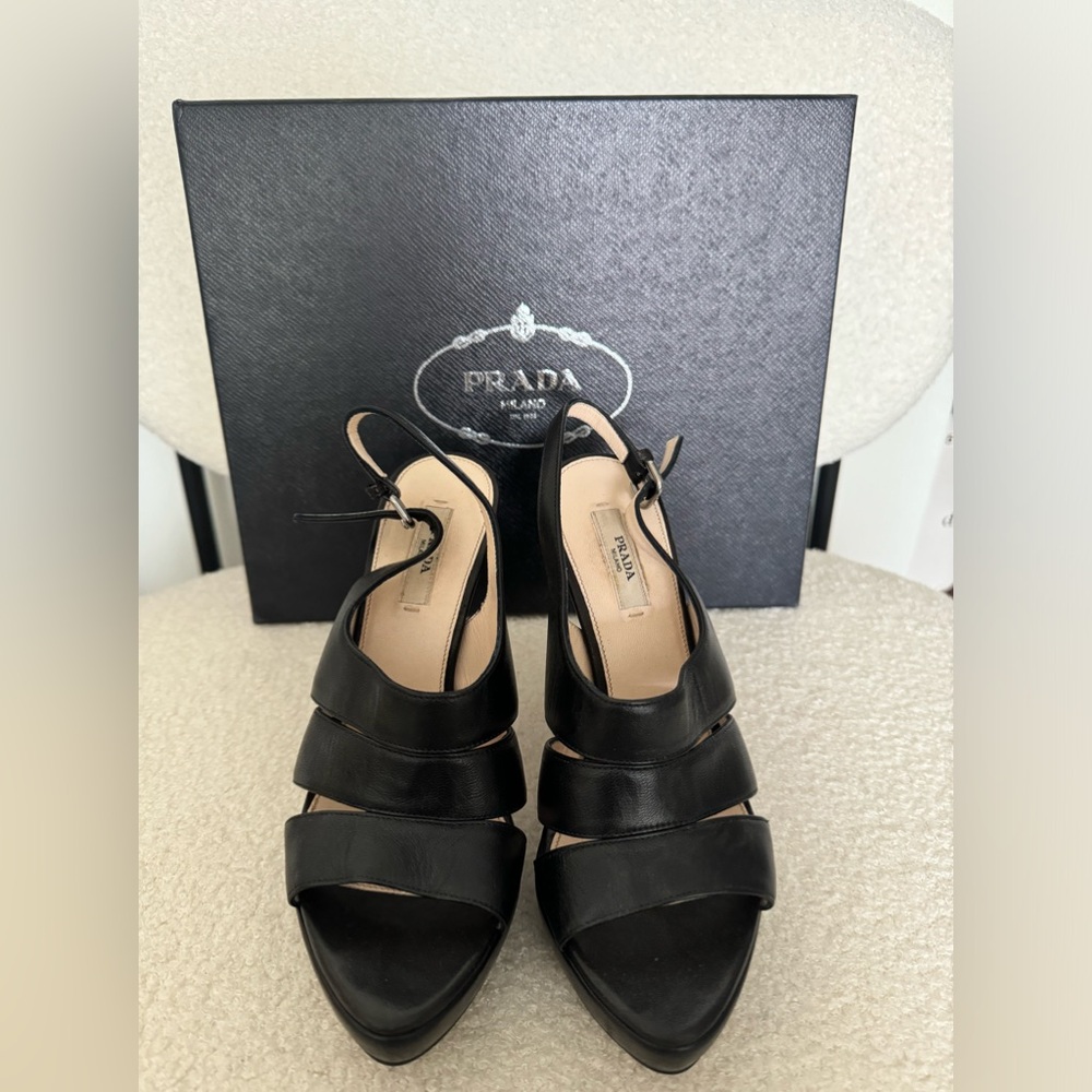 Prada black heels